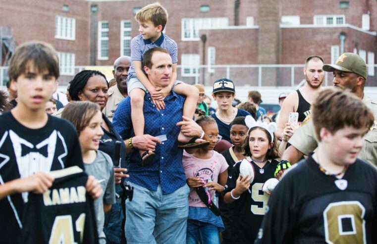 Drew Brees promete doar US$5 milhões para a Louisiana em 2020, além de 10.000 refeições por dia