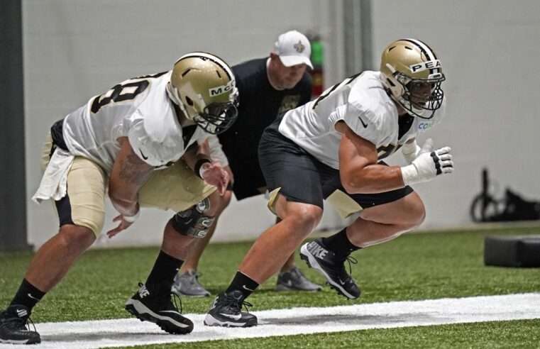 A linha ofensiva do Saints tem sido uma constante com esses 2 treinadores nos bastidores