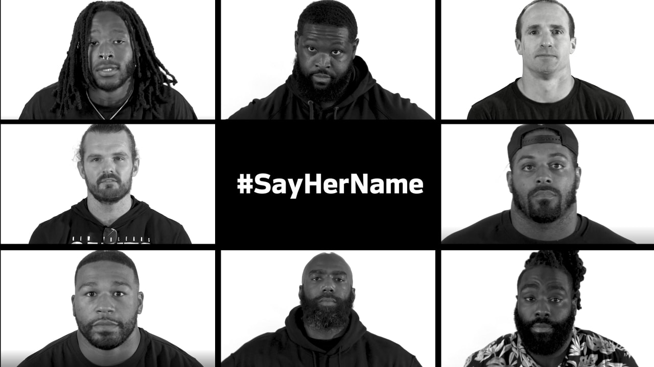 Saints faz doação para campanha #Sayhername
