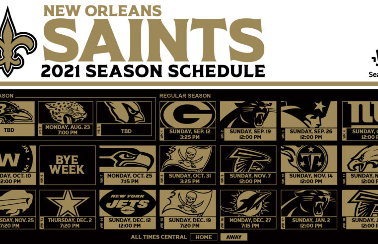 Divulgação do calendário mantém o Saints como equipe atrativa no horário nobre da NFL